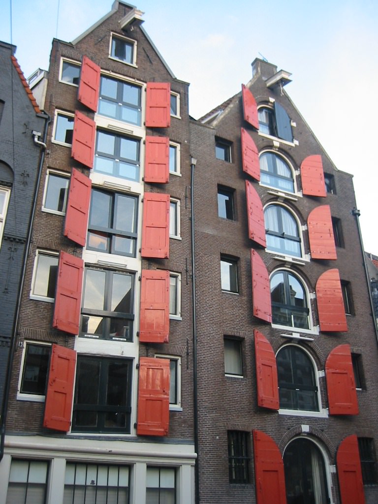 Pays Bas Volets rouges à Amsterdam