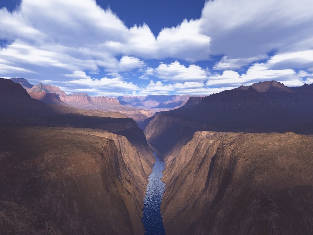 3D et Terragen canyon